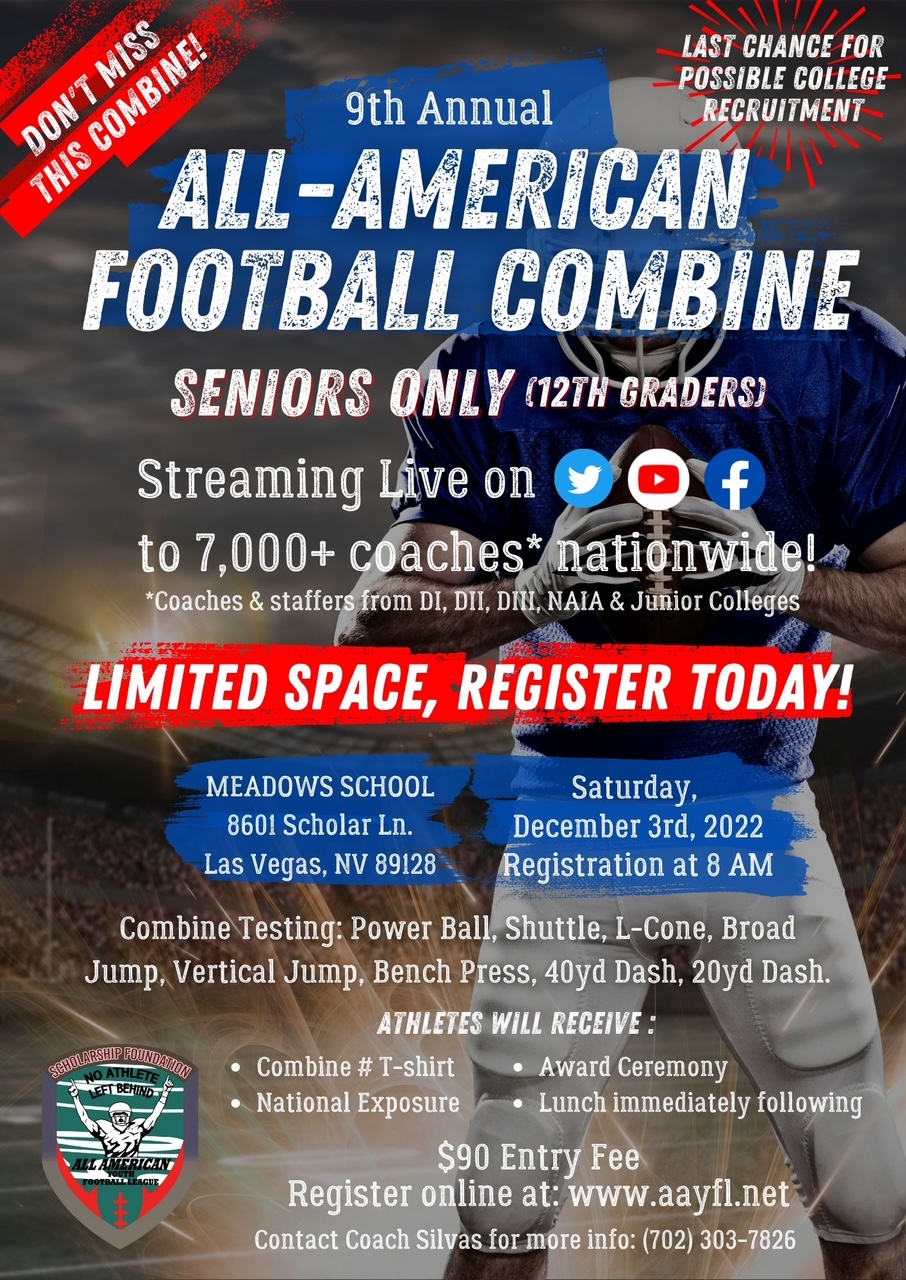 Las Vegas Youth Football All American Football Camps and Combines