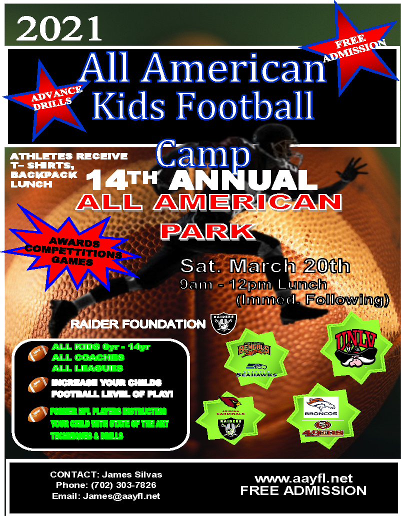 Las Vegas Youth Football All American Football Camps and Combines